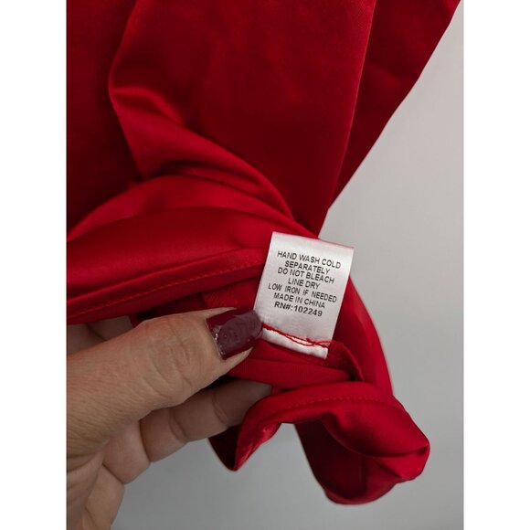 Skies Are Blue Curvy Camisole Top Women Plus Size 2X Lace Satin Romantic Office - Picture 8 of 8